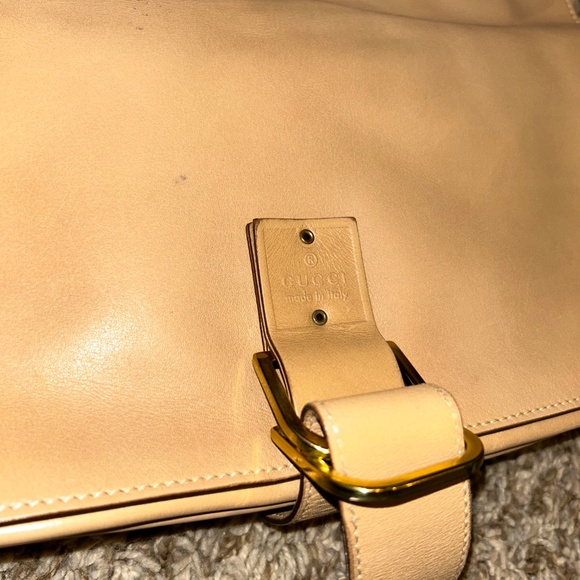 Vintage Gucci Tan Leather Shoulder Bag + Matching Wallet Set - Picture 2 of 16
